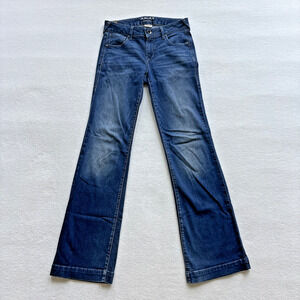 Ariat Women Size 27 Trouser Wide Leg Western Jeans Blue Denim FLAWED READ